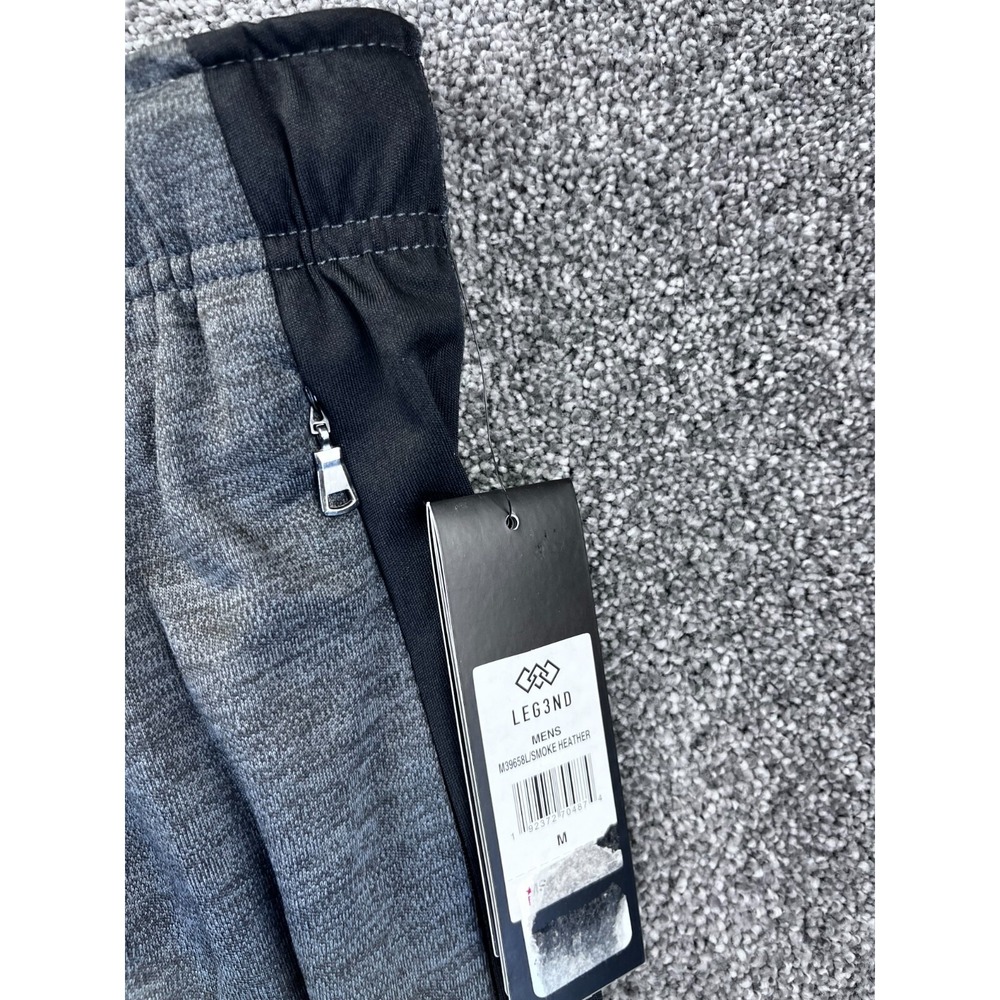 Legend Shorts Mens M Performance Active Fit Elastic Smoke Heather Waist Gray NWT - Picture 3 of 12